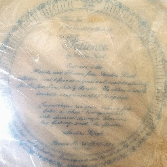 1991 Bradford Exchange "Patience" Plate - Picture 4 of 7